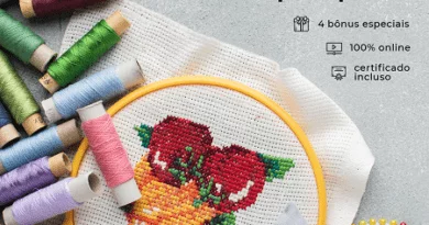 Nosso Curso Completo bordado pontos cruz do básicos a designs complexos, Mesmo sendo um iniciantes ou não, terá as habilidades necessárias para criar obras-primas incríveis 